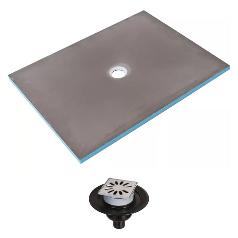 Receveur de douche à carreler 140 x 90 WEDI Fundo Primo rectangle écoulement centré + bonde verticale