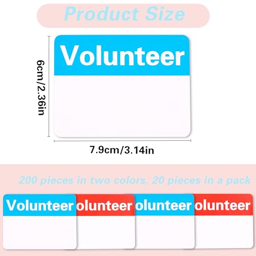 Etiquetas de identificación autoadhesivas para controlar accesos de voluntarios 2