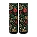 susiyo Artistic Red Yellow Ornament Hiking Socks Boy Girls - Cushioned Crew Socks for Kids Soft, Breathable & Seamless Toe for All-Day Comfort