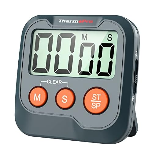 ThermoPro Timers, Donkergrijs, Classique