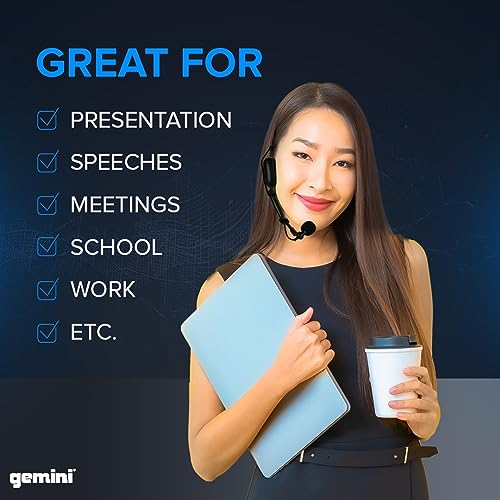 Gemini Sound UHF-6100HL Wireless Mic System – UHF Receiver with 256 Selectable Frequencies, Headset & Lavalier Mic, 240ft Range, LCD Display, Noise-Free Audio for Performers & Instructors by Gemini Sound - Image 7