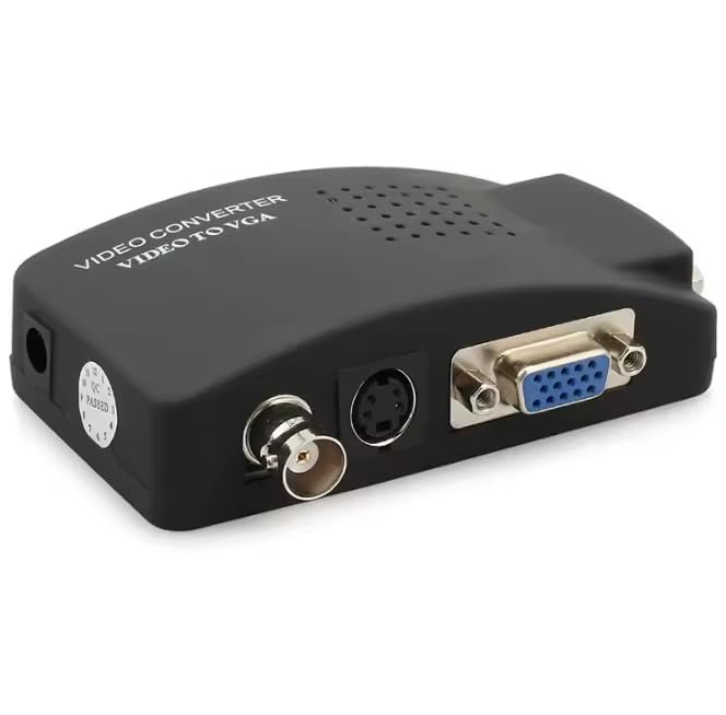 Convertisseur BNC vers VGA pour brancher une caméra sur un écran PC