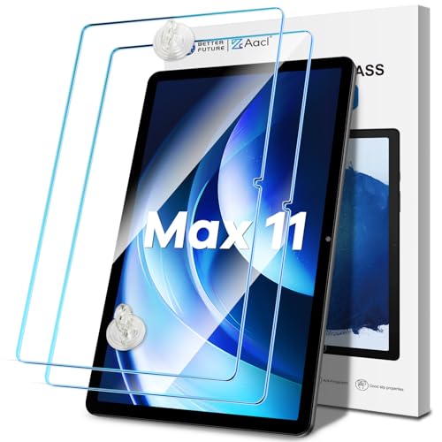 AACL 2-Pack Tempered Glass for All-New Fire Max 11/TM112/ TalphaU Screen Protector 11 Inch (2023, 13th Gen) [Easy Installation][Anti-Scratch] for Fire Max 11