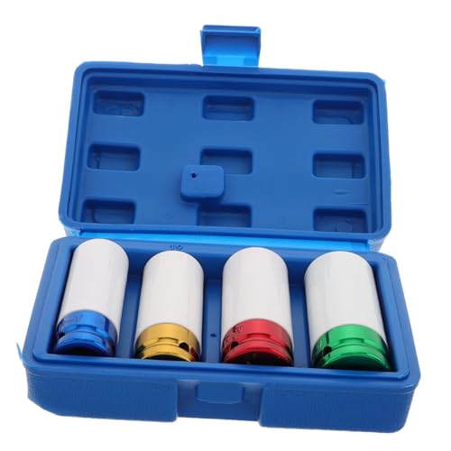 ABOOFAN Lug Nut Socket Set 4 Pcs Wheel Rim Protector Tool Thin Wall Sleeves High Torque for Car Repair