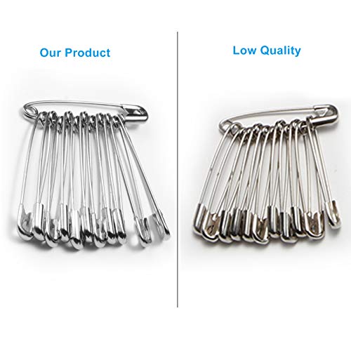 image for YHYZ Safety Pins Assorted Sizes, Heavy Duty Large 2 Inch Safety Pins +