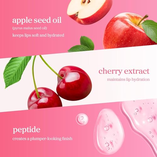 Image of NOONI Korean Lip Oil Set - Applecherry & Applefig - Long-Lasting, Moisturizing, Plumping, Revitalizing for Dry Lips - Waterproof, No Peel Off, Stocking Stuffers Lip Plumper (2EA, 0.12 fl oz)