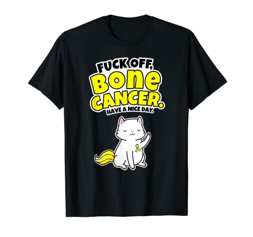 Fuck Off Bone Cancer | Fighter Survivor Cita Regalo Divertido Camiseta