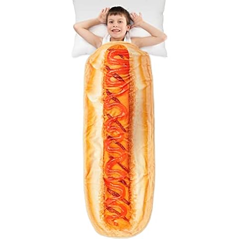 WERNNSAI Hot Dog Decke - Tragbare Flanelldecke Cover