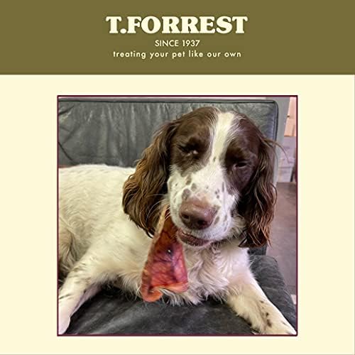 British Dried Whole Pigs Ears x50 For Dogs, 100% Natural Treats, Long Lasting Grain Free Chew
