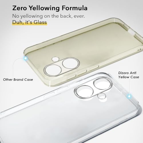 Image of DIZORO Compatible with Oneplus nord Ce3 5G Back Cover Case Clear,[ Anti Yellow ][Military Grade Protection] Hard PC Back Cover Transparent