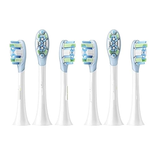 Xiaomi Mijia �d�����u���V �u���V�w�b�h 3/6�� ���g�U���v���Ή� 4�̃u���b�V���O���[�h IPX8�h��(6PCS Clean version)