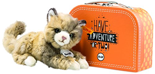 Preisvergleich Produktbild Steiff 99472 Lucy Katze im Koffer, Braun Gefleckt