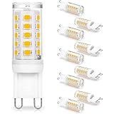  FOMT Lampadina LED G9 Dimmerabile 3W Sostituisce 20W 25W 30W Lampada Alogena Equivalente 2700K Bianco Caldo Morbido AC120V T4 Trasparente G9 Lampadina A Doppio Perno LED,White Light,10pcs