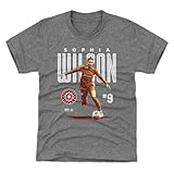 500 LEVEL Sophia Wilson Portland Thorns FC Bitmap Youth Shirt (Tri Gray, 14-16Y X-Large)