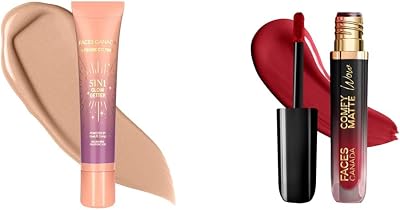 Strobe CC Tint Mini - Sunset Glaze 02, 18ml & Comfy Matte Wow Liquid Lipstick Maroon Maven 05 3.8ml