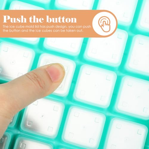Bandeja para cubitos de hielo Zerodeko silicona azul cielo miniatura 3