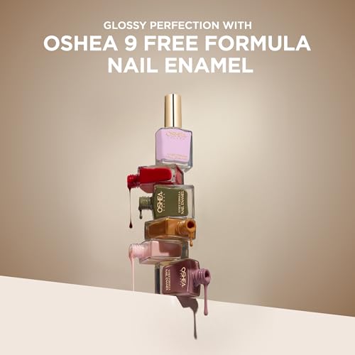 Image of Oshea Colors Glossy & Chip Resistant Nail Polish | Long Lasting Nail Enamel with Metallic Shine & Flawless Finish 98- Lovel 10ml