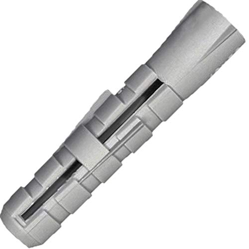 Preisvergleich Produktbild ROHRSCHELLE aus EDELSTAHL mit SCHALLSCHUTZEINLAGE Spannbereich 12 bis 207mm Ø Rohr ¼ bis 8 Zoll + MENGENRABATT > 10 Stück Dübel 10 x 61mm für Stockschraube M8 x 80mm