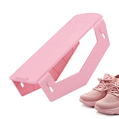 Shoe Slots Space Saver - Adjustable Double Layer Stack Shoe Rack,Removable Stack Shoe Rack, Shoe Slots Organizer for Closets Space Saver, Home Closet Organization Hondony