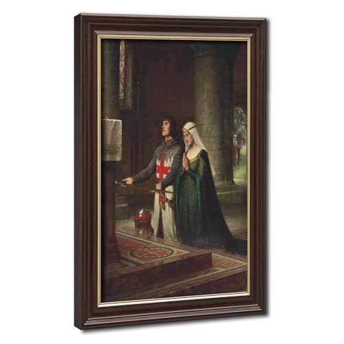 Toile The Dedication Edmund Blair Leighton 1908 avec cadre de suspension durable
