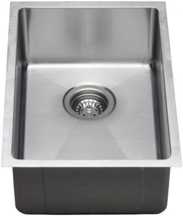 Wells CSU1419-7-1 Commercial Grade 16-Gauge Handcrafted Single Bowl Undermount Kitchen Sink Package, Stainless Steel