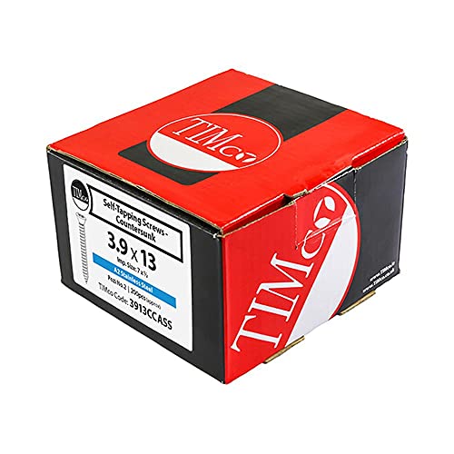 TIMCO Self-Tapping Countersunk A2 Stainless Steel Screws - 3.9 x 25, Silver - Image 2