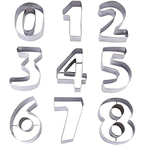 DEVIN0705 Stainless Steel Biscuit cutter digital shape set Cover