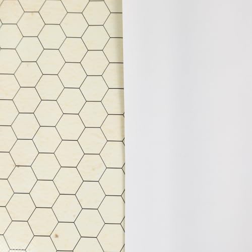 Trockenlöschmatte RPG Kompatibel mit Dungeons&Dragons, D&D, Warhammer RPG, Pathfinder 80x80 - Papyrus (sechseckig)