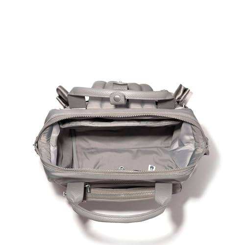 Image of Baggallini Chelsea Laptop Backpack, Steel Grey Twill
