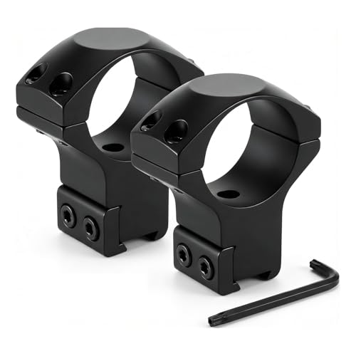 Persei 30mm Dovetail Scope Ring Set Medium Profile and Low Profile for 11mm Dovetail Rails (High Profile 1.5 Inches Center Height)