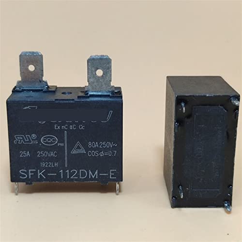 Relés SFK-112DM de 12VDC con 4 pines y capacidad de hasta 25A para sistemas domésticos