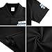 Pranboo® Custom Polo Shirt for Women, Golf Polo Shirt, Business, School, Casual Wear, and Sports Teams L Black