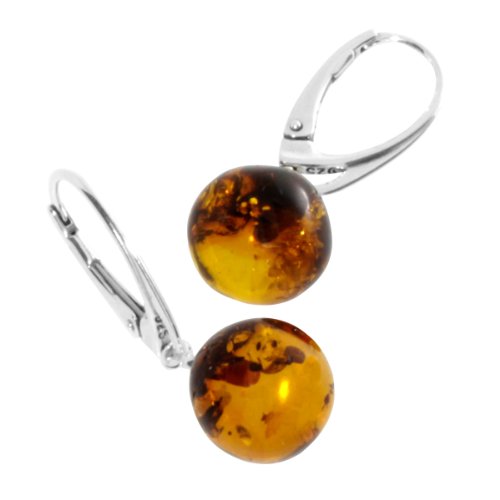 Preisvergleich Produktbild InCollections Damen-Ohrhänger 925 / 000 Sterlingsilber mit Bernstein 0030260171570