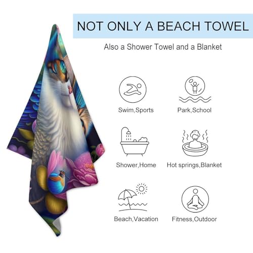 Serviette de gym et plage compacte contre l'humidité - 4