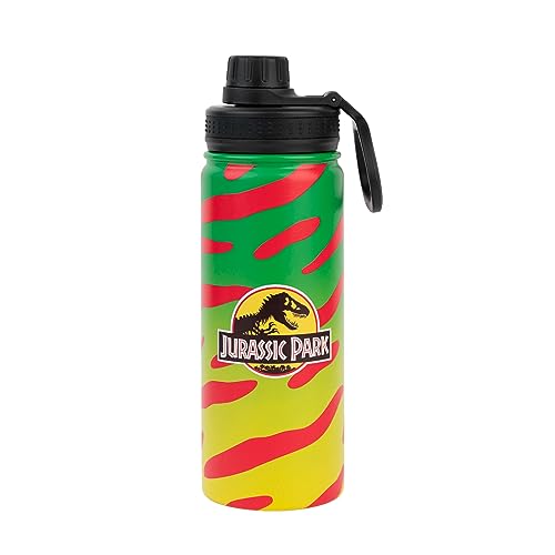 Cantimplora acero inoxidable Jurassic Park - Botella de agua acero inoxidable : Botella termica 500ml (Termo agua) | Botellas de agua acero inoxidable Aislamiento Doble pared Frio/Calor