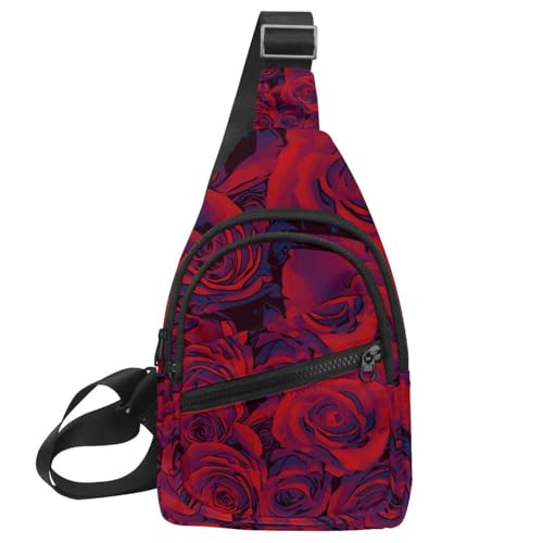 Sac de poitrine Flower Bloom imperméable contre la pluie et le vol