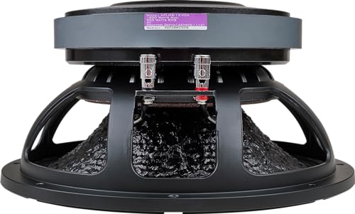 Audiopipe 12" Mid-Low Frequency Loudspeaker (APLMB-12-VC4), Mid-Bass Professional Woofer, 1800 Watts, 4" TIL Voice Coil, Die-cast Aluminum Basket, 94dB, 4 Ohms