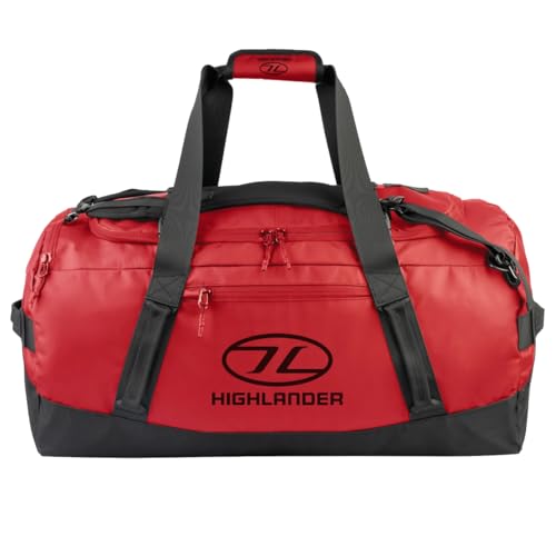 Highlander Hauler Duffel - Borsone Da Viaggio, 90 Litri, Colore: Rosso