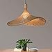 CSSYKV Lampada A Sospensione In Bambù Lampada A Sospensione Tradizionale In Bambù Giapponese Lampada A Sospensione In Vimini Design Country Lampadario In Bambù E27 Lampada A Sospensione Cavo Regolabil