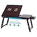 Sofia + Sam Bamboo Ventilation Lap Tray with Adjustable Legs (Walnut)