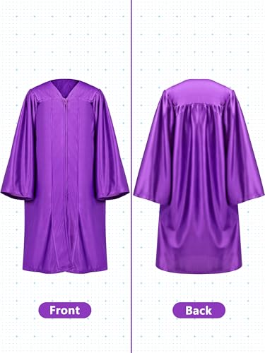 Image of QZYL Kindergarten Graduation Cap and Gown Set, 2026 Congrats Grad Outfit with Tassel & Certificate for Kindergarten