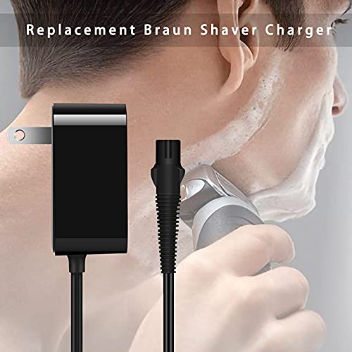 For Braun Charger,12V Braun Power Cord Compatible With Braun Shaver Series 3/7/5/1/9, Braun Razor Charger Cord For 3040S 310S 340S; 5190Cc 5040S; 740S 7865Cc; 9290Cc 9095Cc And More #TOP6