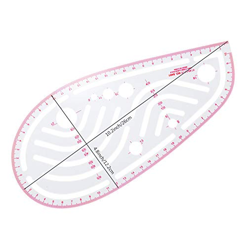 Newmay 6 Stlye Sew French Curve Ruler Metric Shaped Plastic Sewing Tools Measure Ruler For Sewing Pattern Making Design Diy Dress Clothing, Bendable Drawing Template Perfect For Designers And Tailors #TOP1