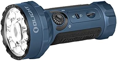OLIGHT Marauder Mini LED mit 7000 LM 600 M Wiederaufladbare Taschenlampe | Hohe Leistung Taschenlampe mit Strahler und Flutlicht, 3 Arten farbiger LEDs mit Abstandssensor für Outdo