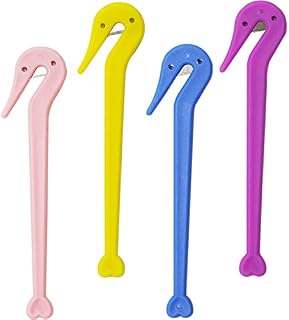 4 Pack Elastic Hair Bands Remover, Elastic Hair Ties Cutter Tool for Kids Girls and Adult Hair, Ponytail Rubber Hairband Cutters Pony Pick Removal Tool
