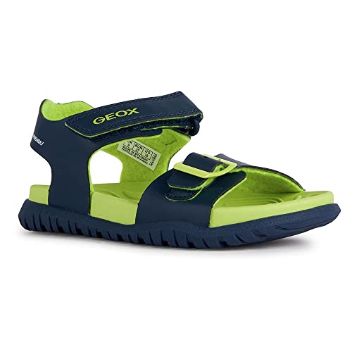 Geox Garçon Sandal Fommiex Boy en cuir de qualité supérieure avec une semelle durable et souple
