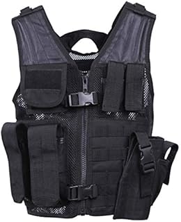 Rothco Kid's Tactical Cross Draw Vest, Black