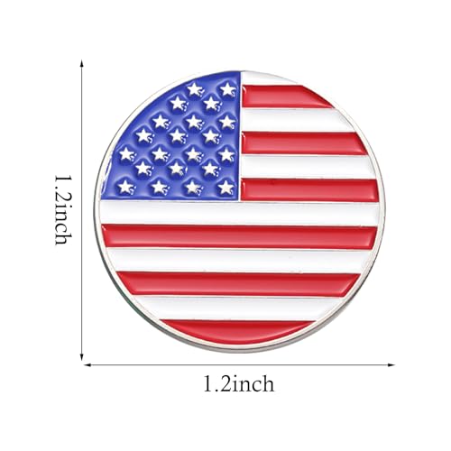 Image of Rhinestone Brooch Pins for Women, Vintage Crystal Enamel Brooches, American Flag Pin Patriotic Lapel Pins Gift for Suit Clothes Bag Accessories