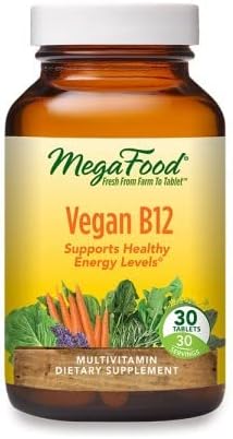 MegaFood, Vegan B12, Whole Food Multivitamin, 30 Tablets