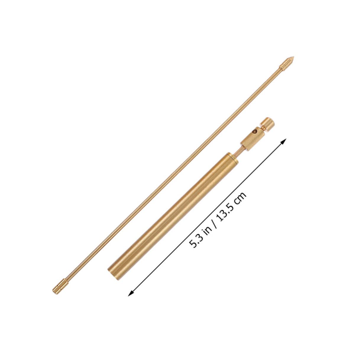 2pcs Pure Copper Dowsing Rods Lightweight Probe Tool with Smooth Swinging for Water Detection Portable with Storage Bag Outdoor Divining and Energy Feng Shui Use